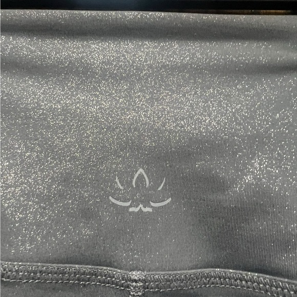 Beyond Yoga Leggings 'Twinkle' High Rise Stone Gray Gunmetal Shimmer Size Smalll - Picture 11 of 12